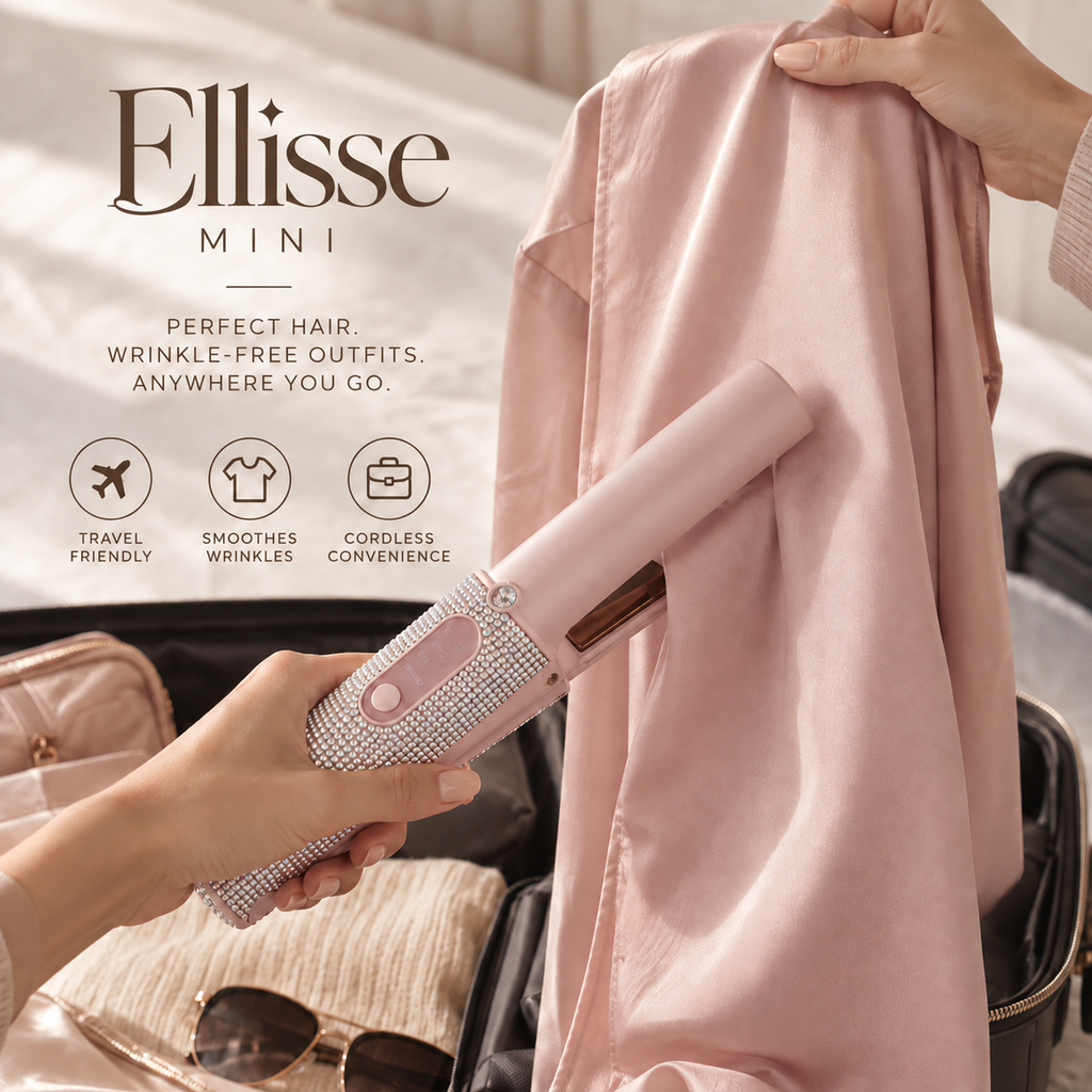 ✨ Ellisse Mini- Travel Hair Straightener & Iron