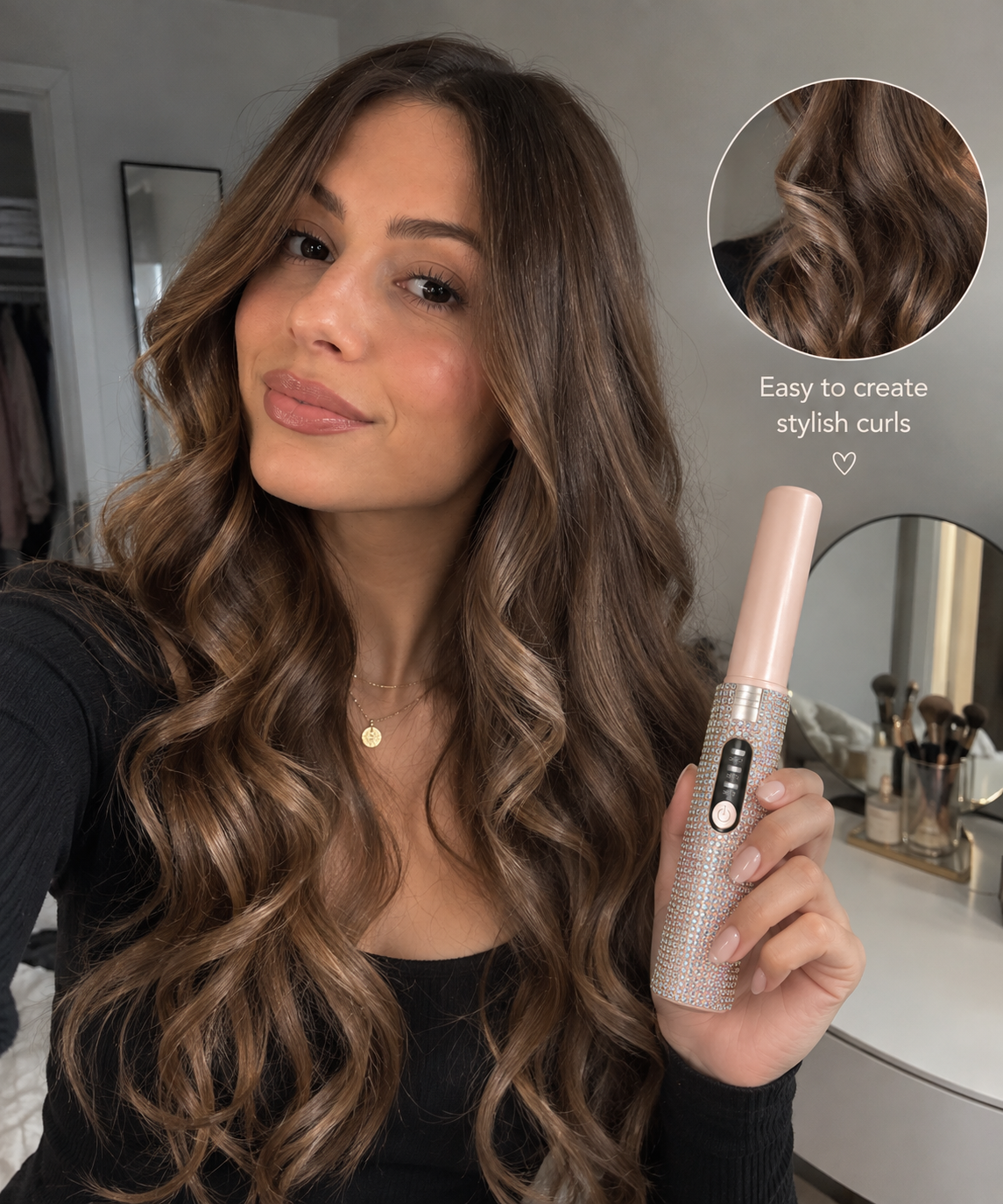 ✨ Ellisse Mini- Travel Hair Straightener & Iron