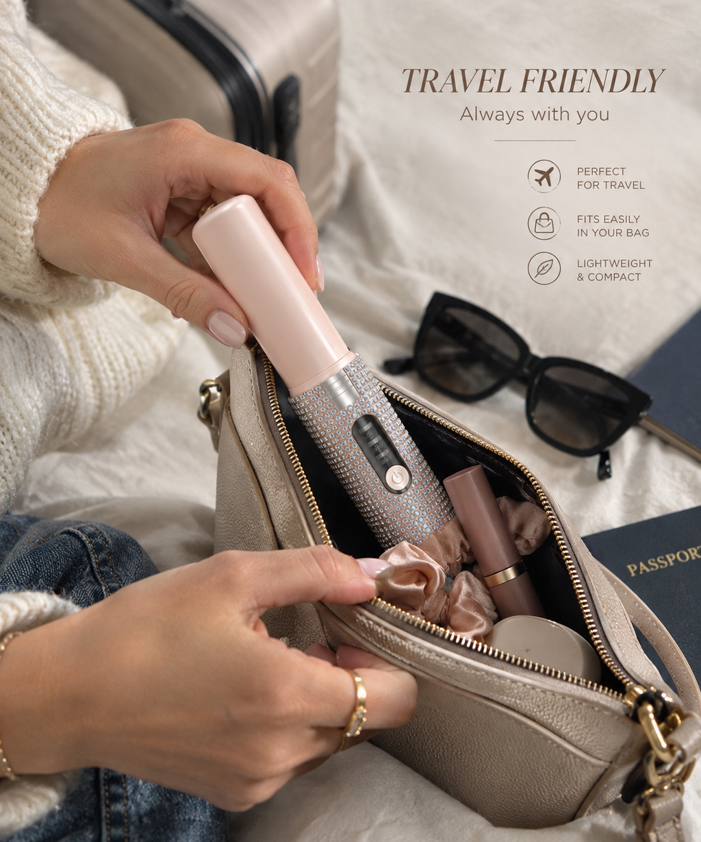 ✨ Ellisse Mini- Travel Hair Straightener & Iron